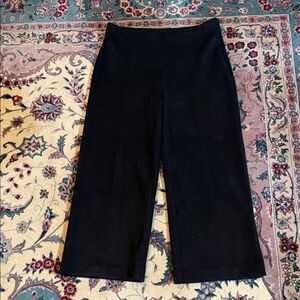Ann Taylor cropped suede pants.